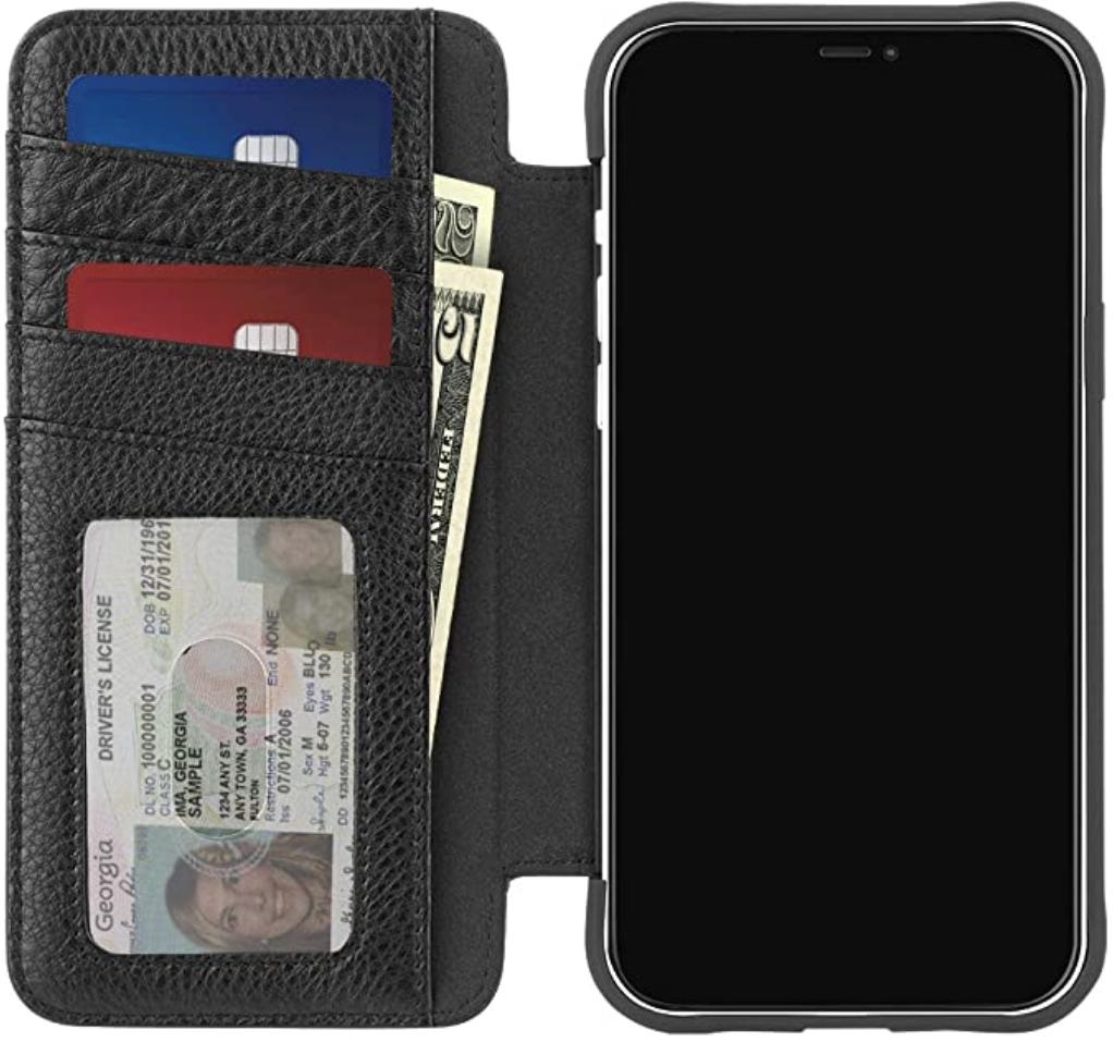Case Mate Tough Leather Wallet Folio Case Iphone 12 Render Cropped