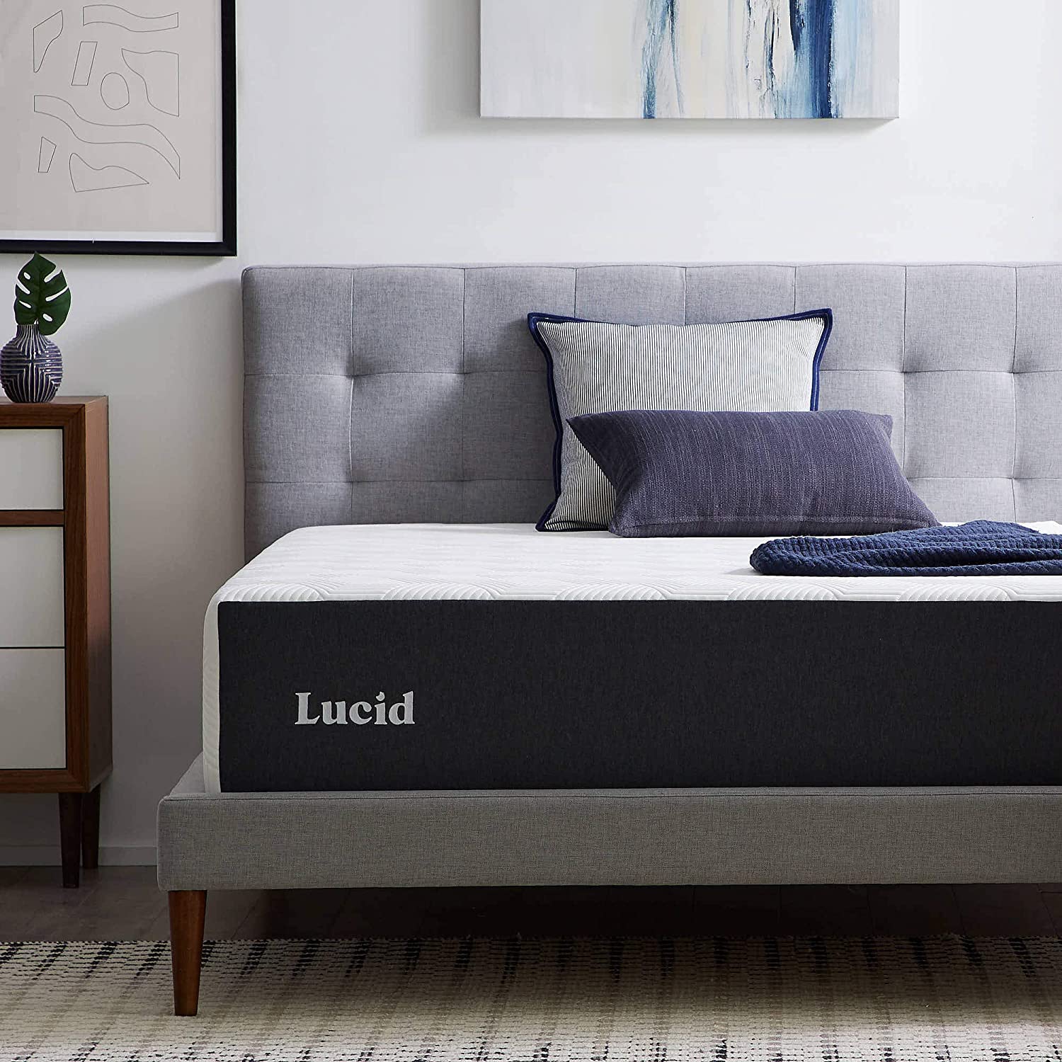 Lucid Bamboo Charcoal King Mattress Product