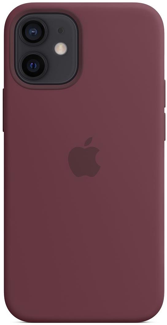 Apple Iphone 12 Mini Silicone Case With Magsafe Plum Render Cropped