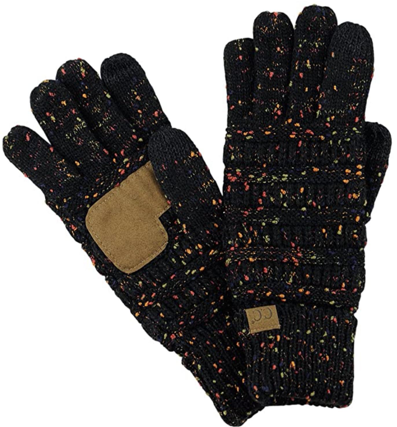 Cc Unisex Cable Knit Winter Warm Touchscreen Gloves