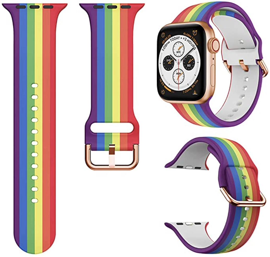 Banda deportiva Magwei recortada Apple Watch Band Pride Render