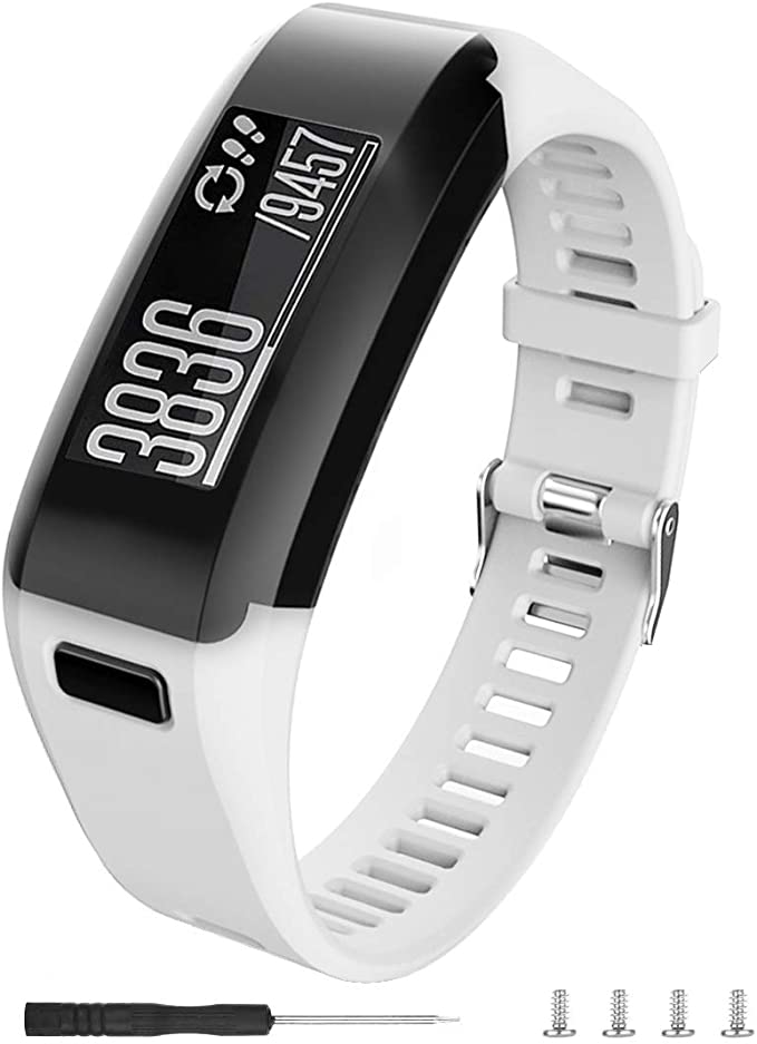 Comfortable Silicone Band Strap Bracelet Wrist Band&Tool For Garmin Vivosmart HR