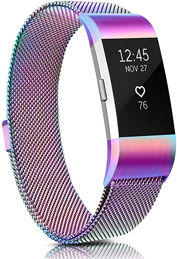 Women Men 3 Pack Bands Compatible with Fitbit Charge 2 Classic & Special Edition Replacement Bands for Fitbit Charge 2
