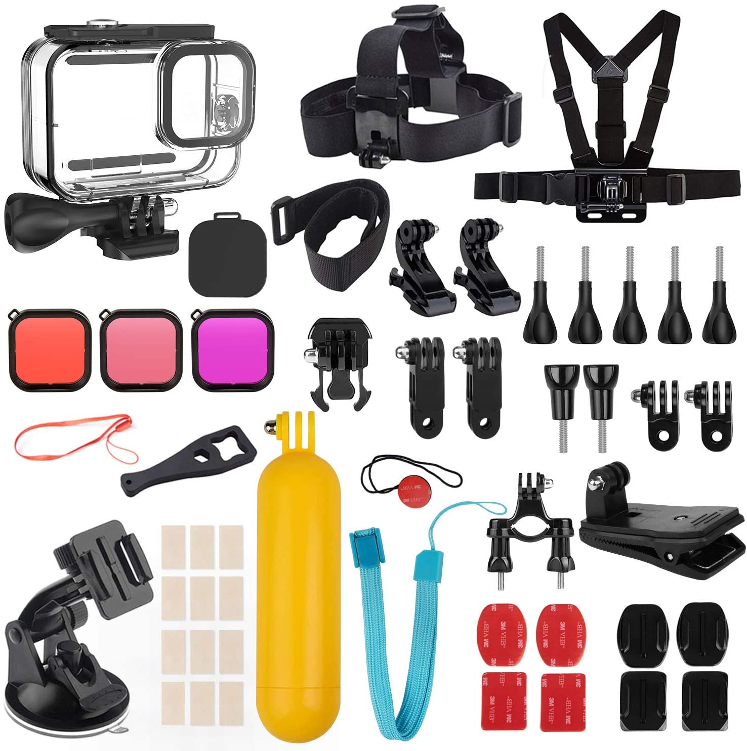 KSIX Pro   Pack of Accessories for Gopro Camera Sports Camera or Digital Camera