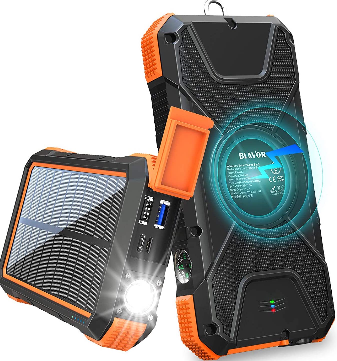 Blavor 18w Solar Power Charger Render Cropped