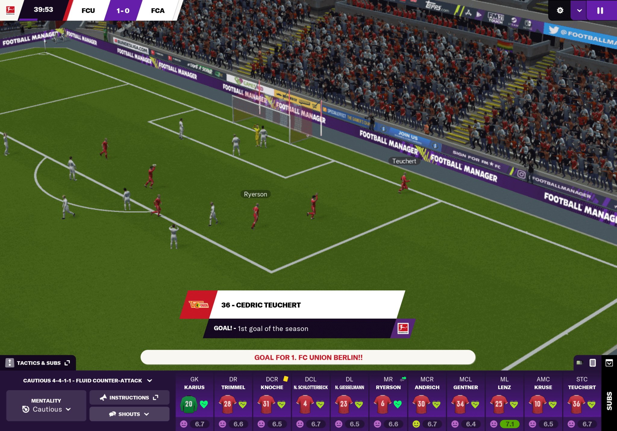 Football Manager Touch 2021 Switch