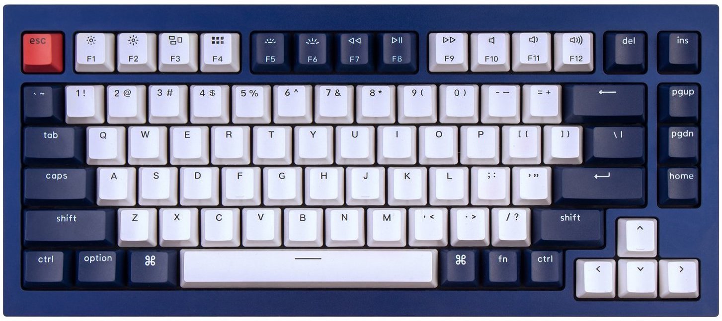 Keychron Q1 Navy blue render