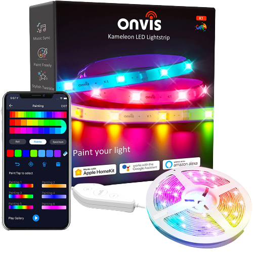 Onvis K1 Smart Led Light Strip and packaging