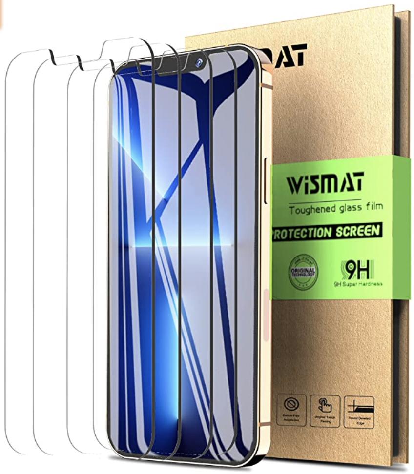 Wismat 4 Pack Screen Protector Iphone 13 And Pro Render Cropped
