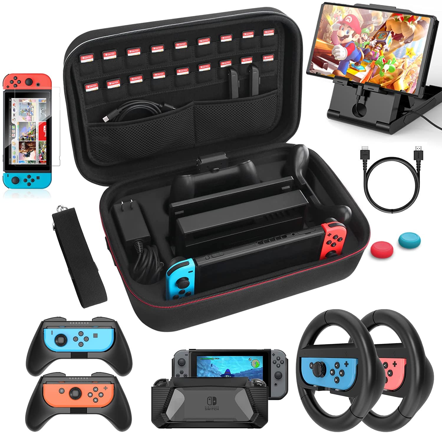 Heystop Case And Accessory Kit Nintendo Switch
