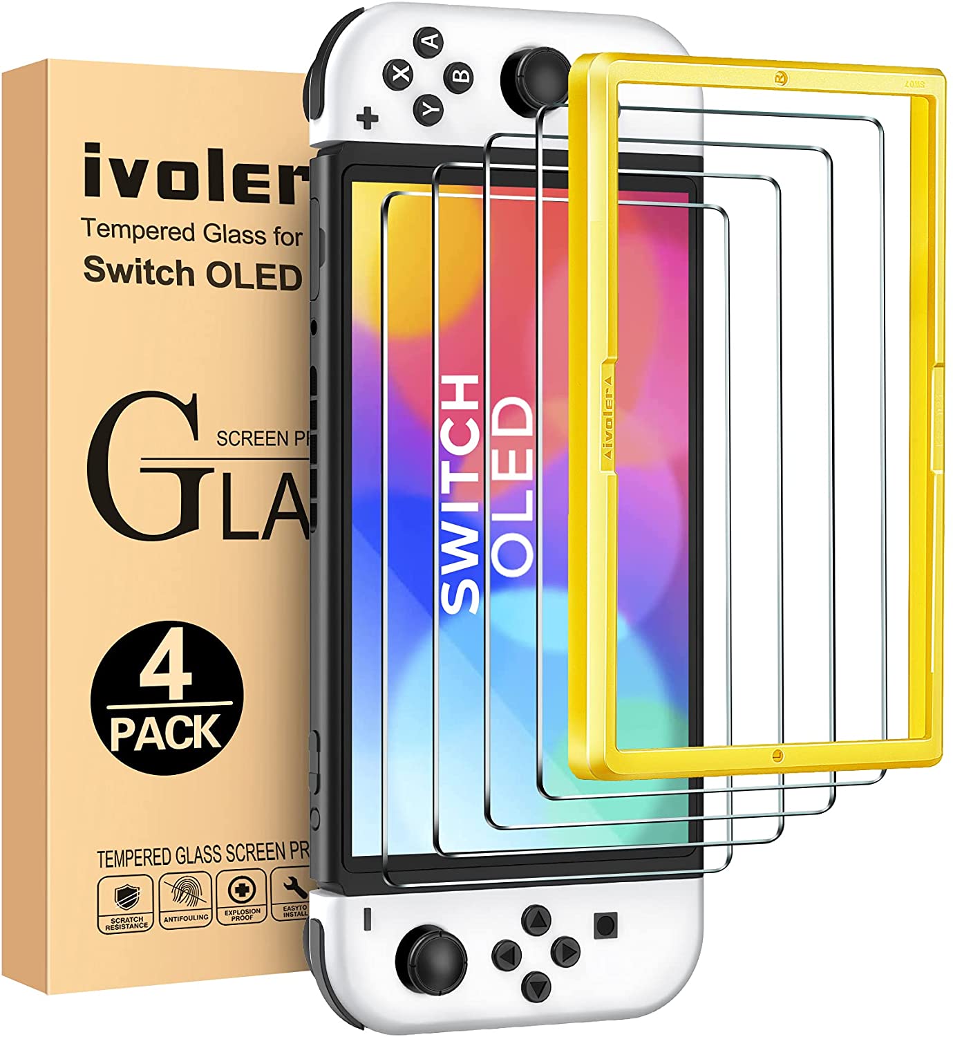 Ivolar Nintendo Switch Oled Model Screen Protector