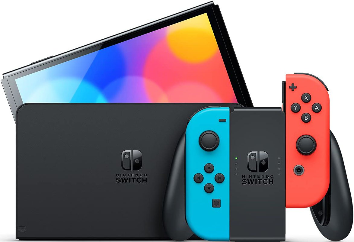 Nintendo Switch Oled Red And Blue
