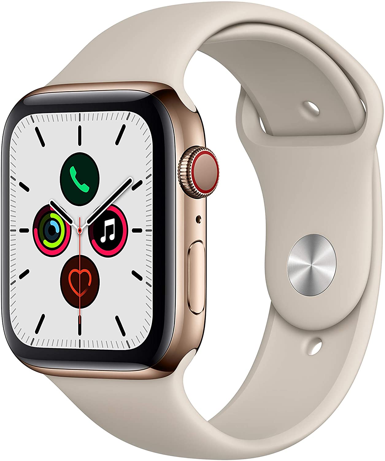 Apple Watch Series 5 Stainless Steel Gold Stone