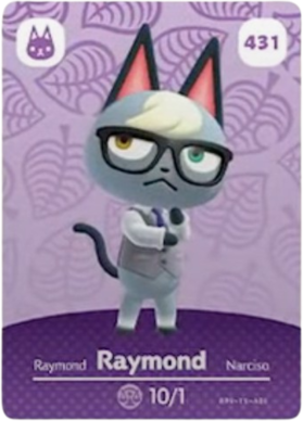 Raymond Animal Crossing Card