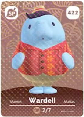 Wardell Animal Crossing Card