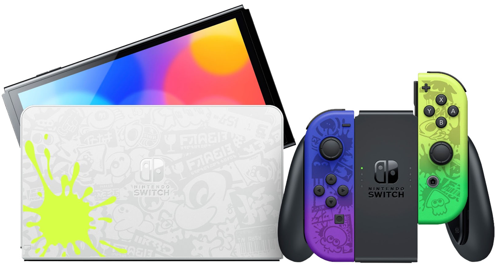 Product image of the Switch Oled Splatoon edition