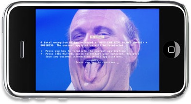 iPhone BSOD + Laughing Ballmer