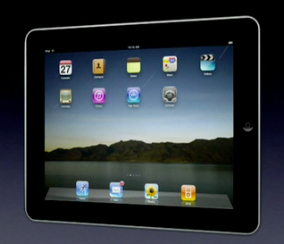 iPad landscape home screen