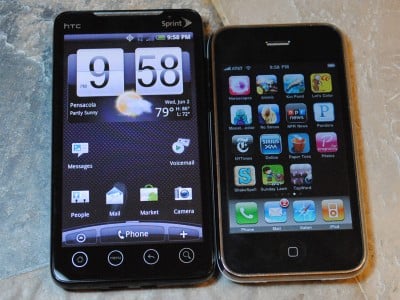 Full Sprint HTC Evo 4G vs iPhone