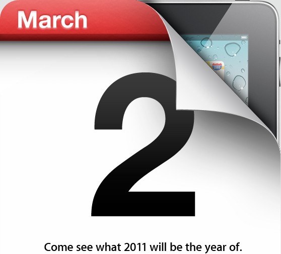 Apple holding iPad 2 event on March 2