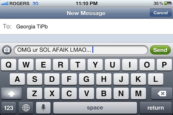 TiPb Guide: Common Internet, SMS Text, and iMessage slang