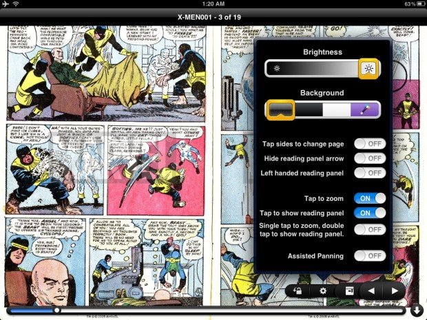 Comic Zeal for iPad reading view