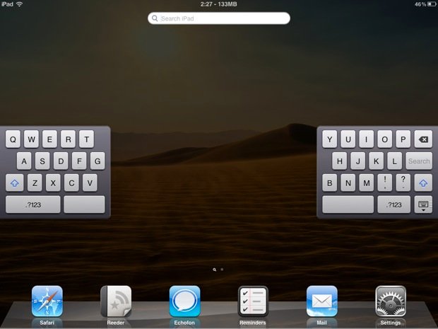 How to type more efficiently with the iPad split keyboard