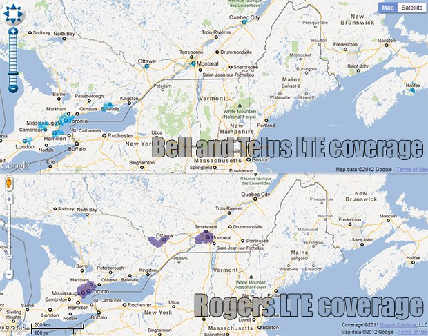 Canada LTE comparison