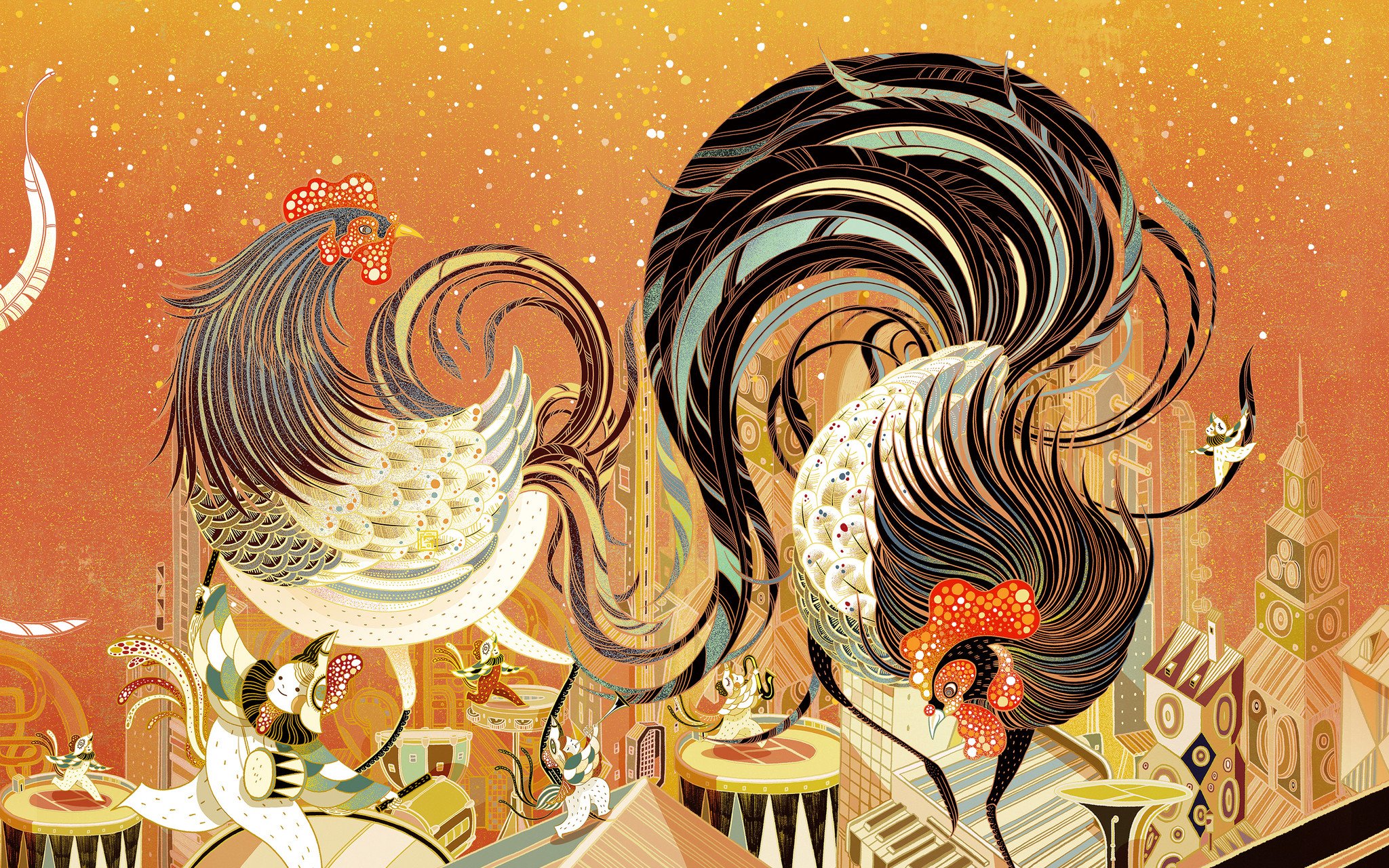 Lucky Rooster by Victo Ngai