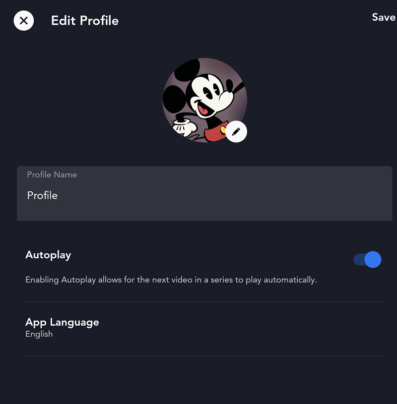 Disney+ App on Android and iOS