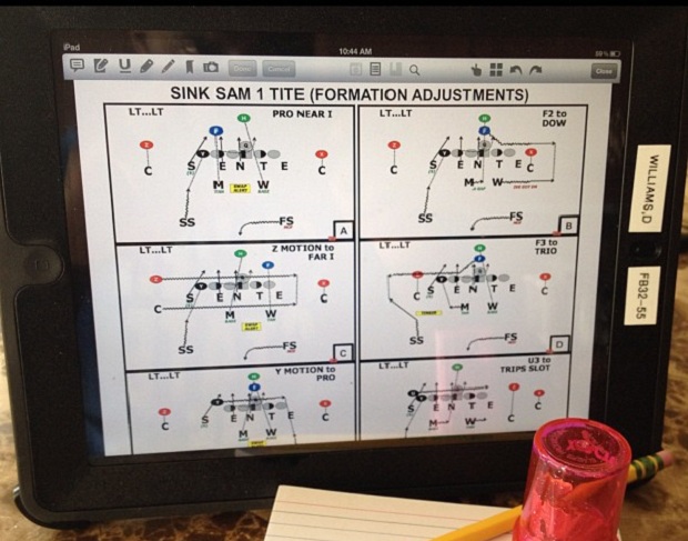 NFL players and coaches starting to use the iPad to prepare for game day