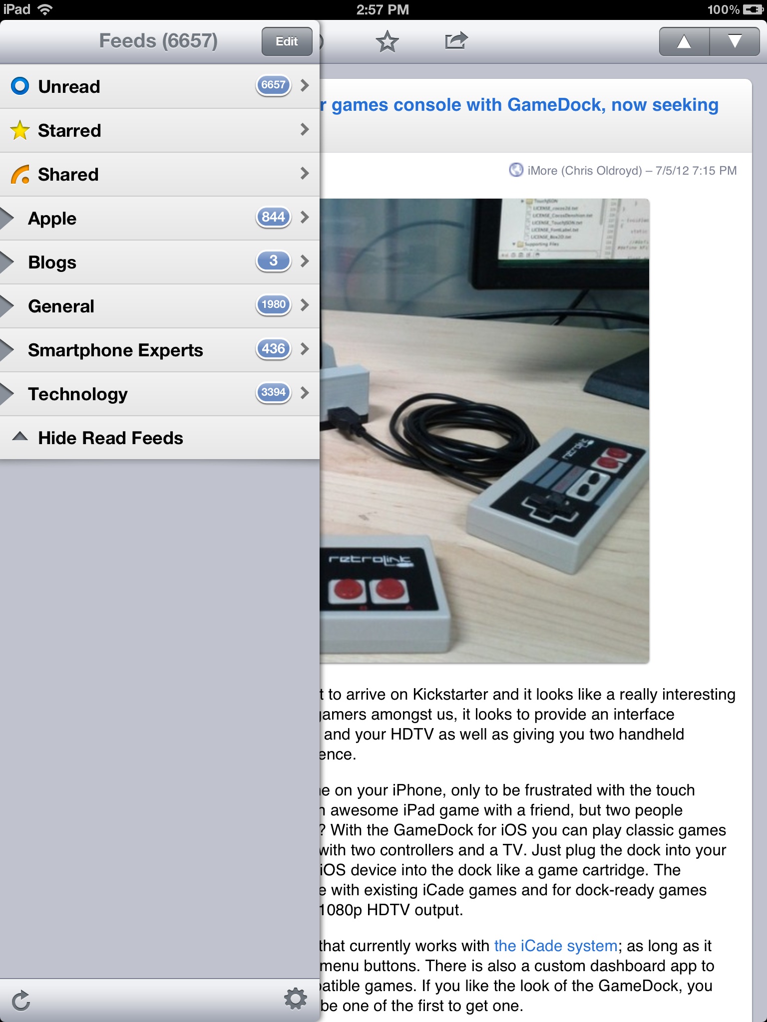 NewsRack for iPad user interface 2