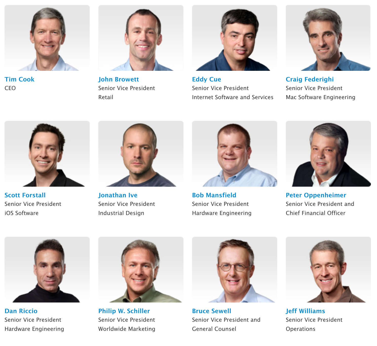 Apple promotes Craig Federighi, Dan Riccio to SVP, Executive Team, Bob Mansfield staying on to work on 