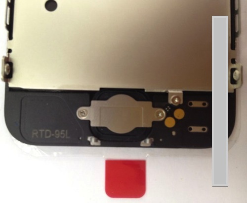 iPhone 5 possible home button bracket
