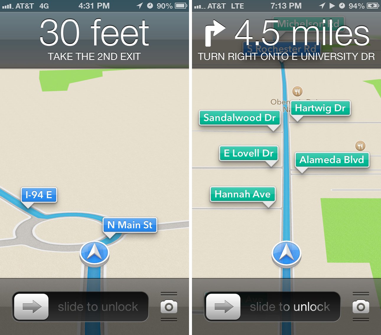 iOS 6 maps voice navigation
