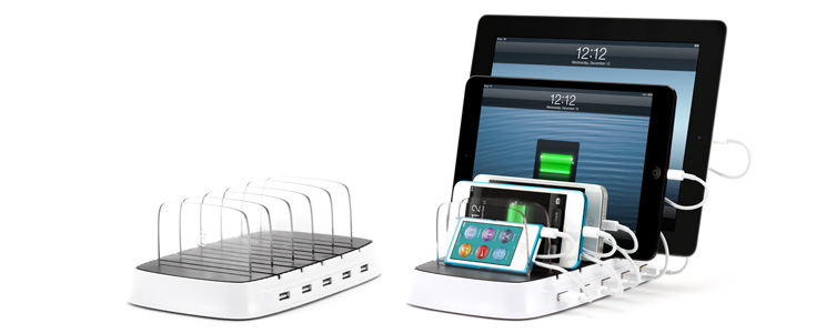 Charge five devices from one outlet with the Griffin PowerDock 5 