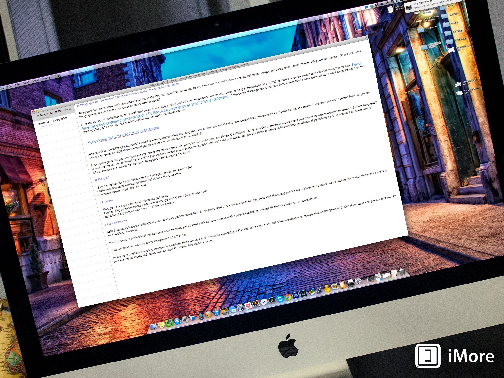 Paragraphs for Mac review: Export markdown content for easy publishing online