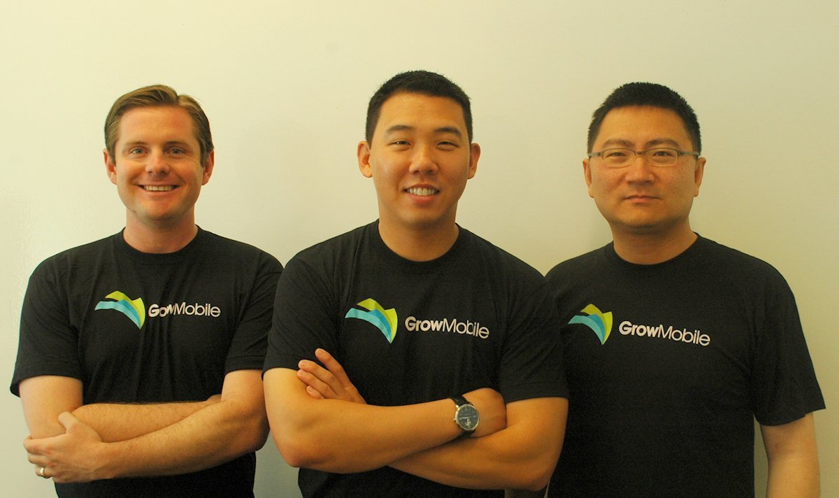 Grow Mobile founders A.J. Yeakel, Brendan Lyall, and Minglei Xu