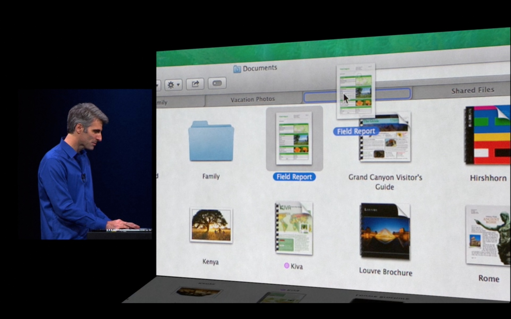 OS X Mavericks Preview: Finder Tabs in action