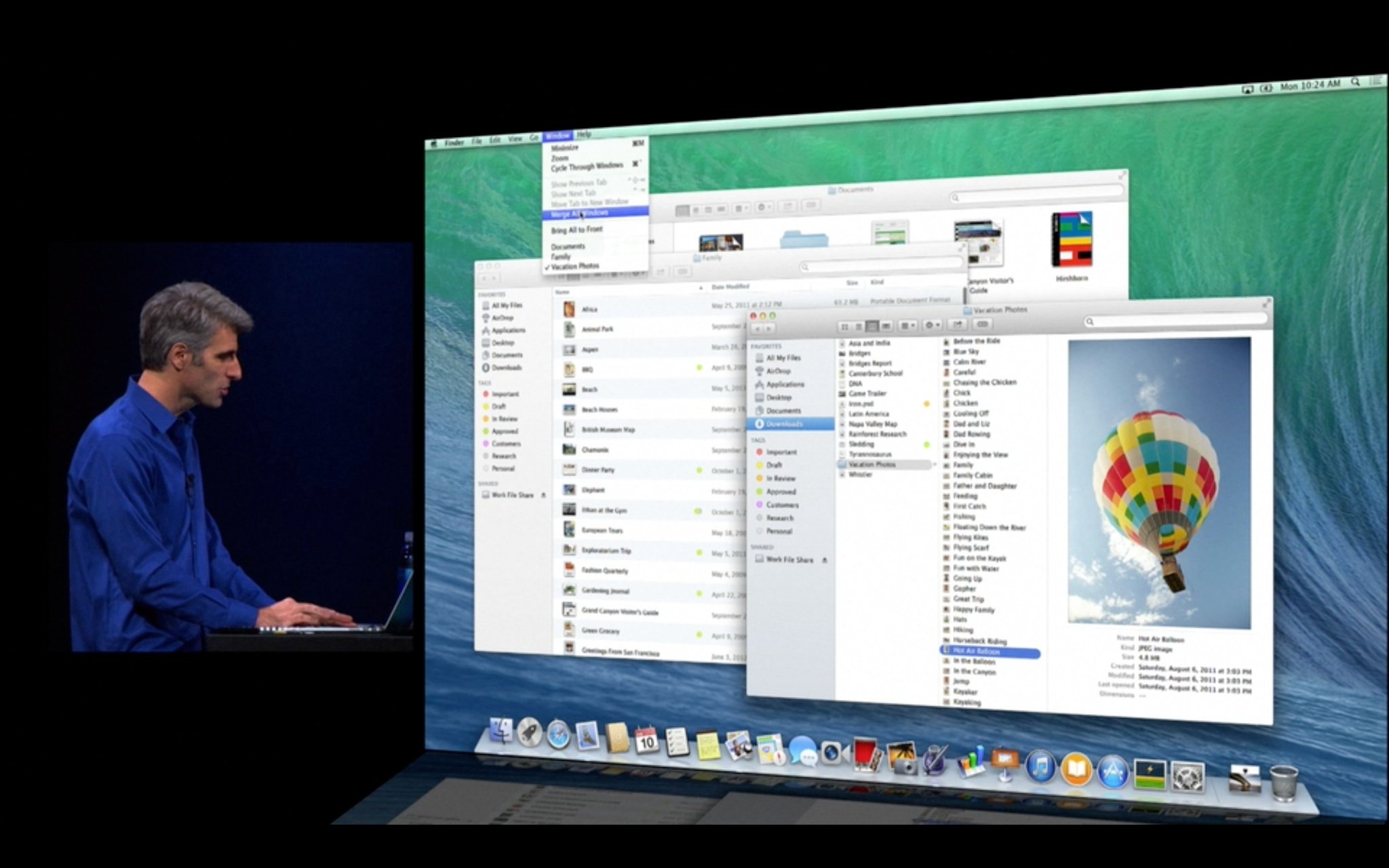 OS X Mavericks Preview: Finder Tabs gathering