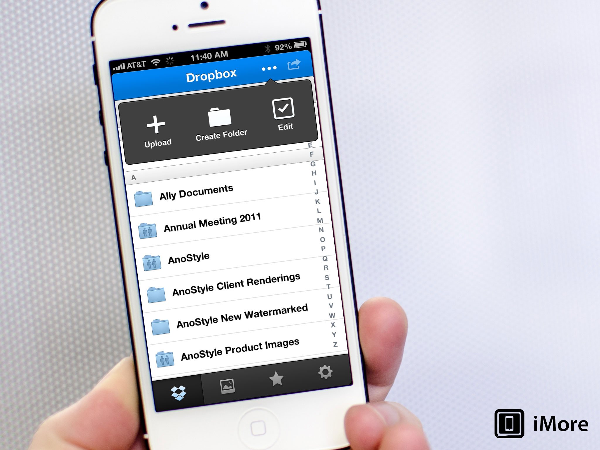 How to create a new folder in Dropbox for iOS