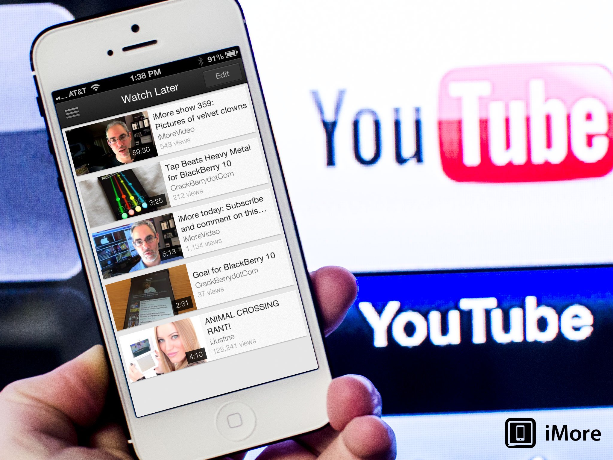 How to add a video to the Watch Later list in YouTube for iOS