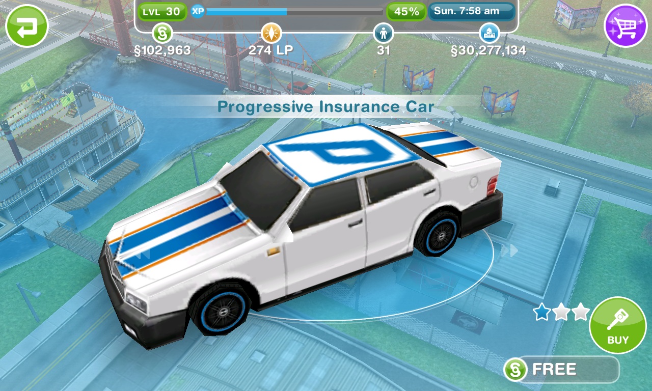 The Sims FreePlay Progressive