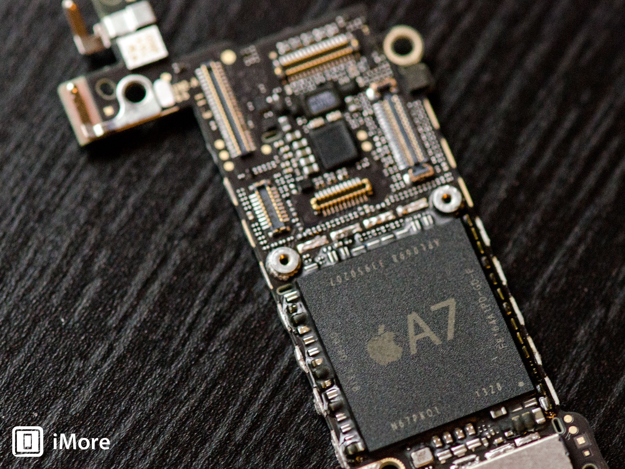 Top part of the iPhone 5s logic board