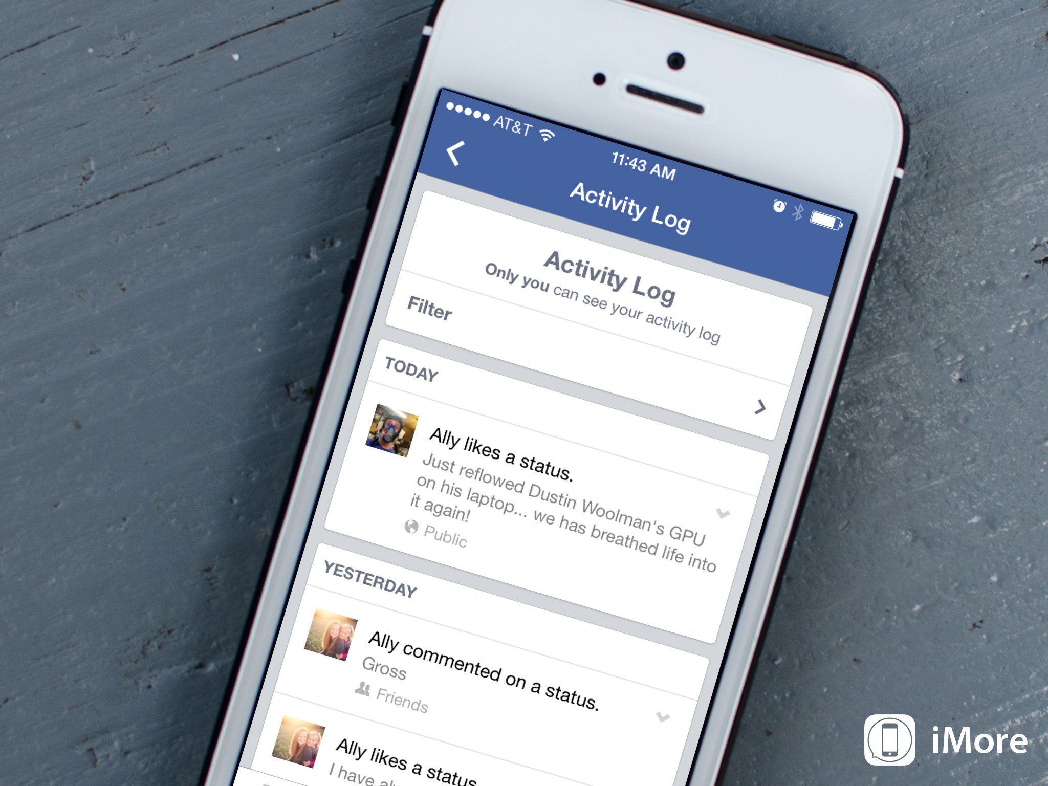 How to view your Facebook activity log with Facebook for iOS