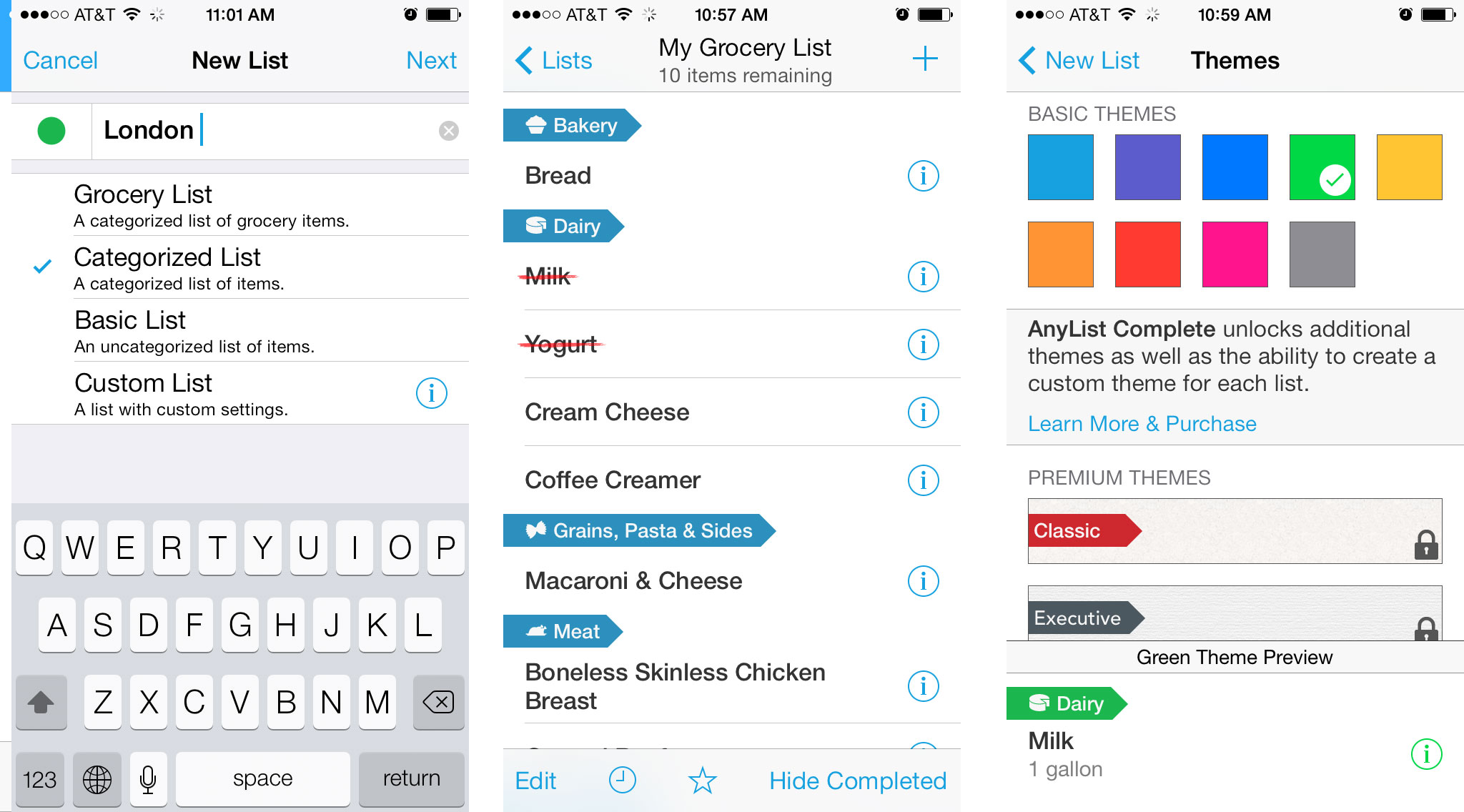 Best shopping and grocery list apps for iPhone: AnyList