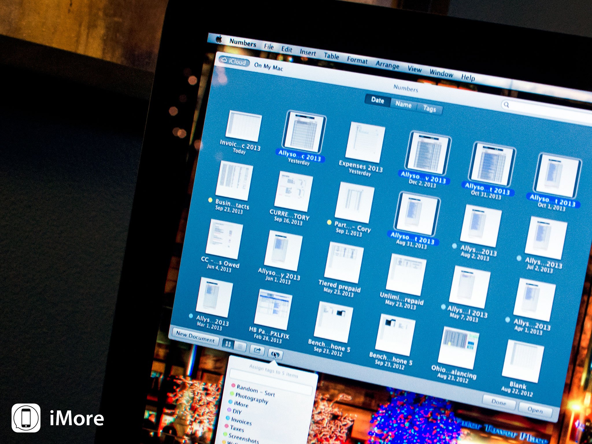 How to add Finder Tags to a file saved in iCloud with OS X Mavericks
