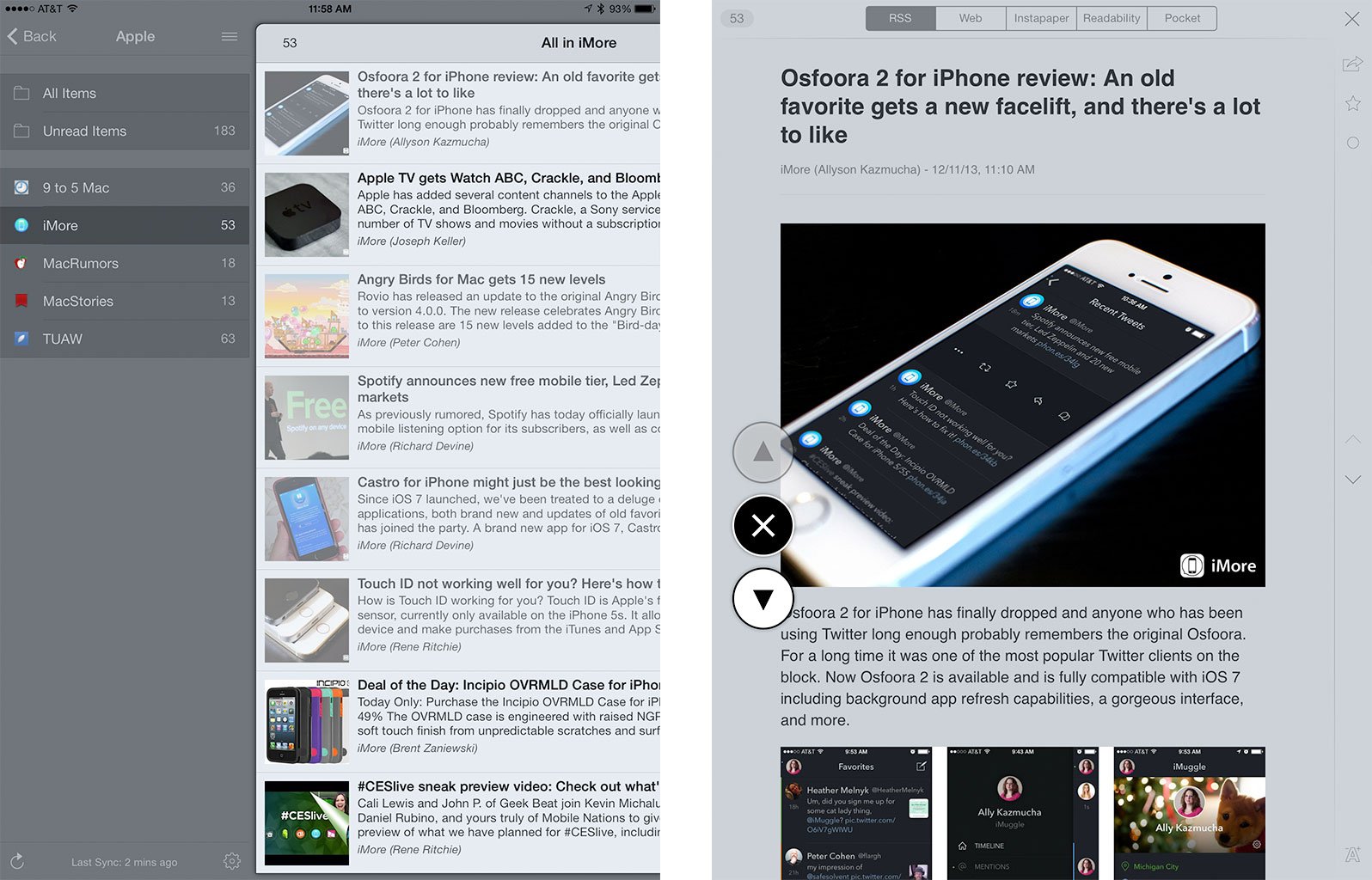 Best news apps for iPad: Mr. Reader