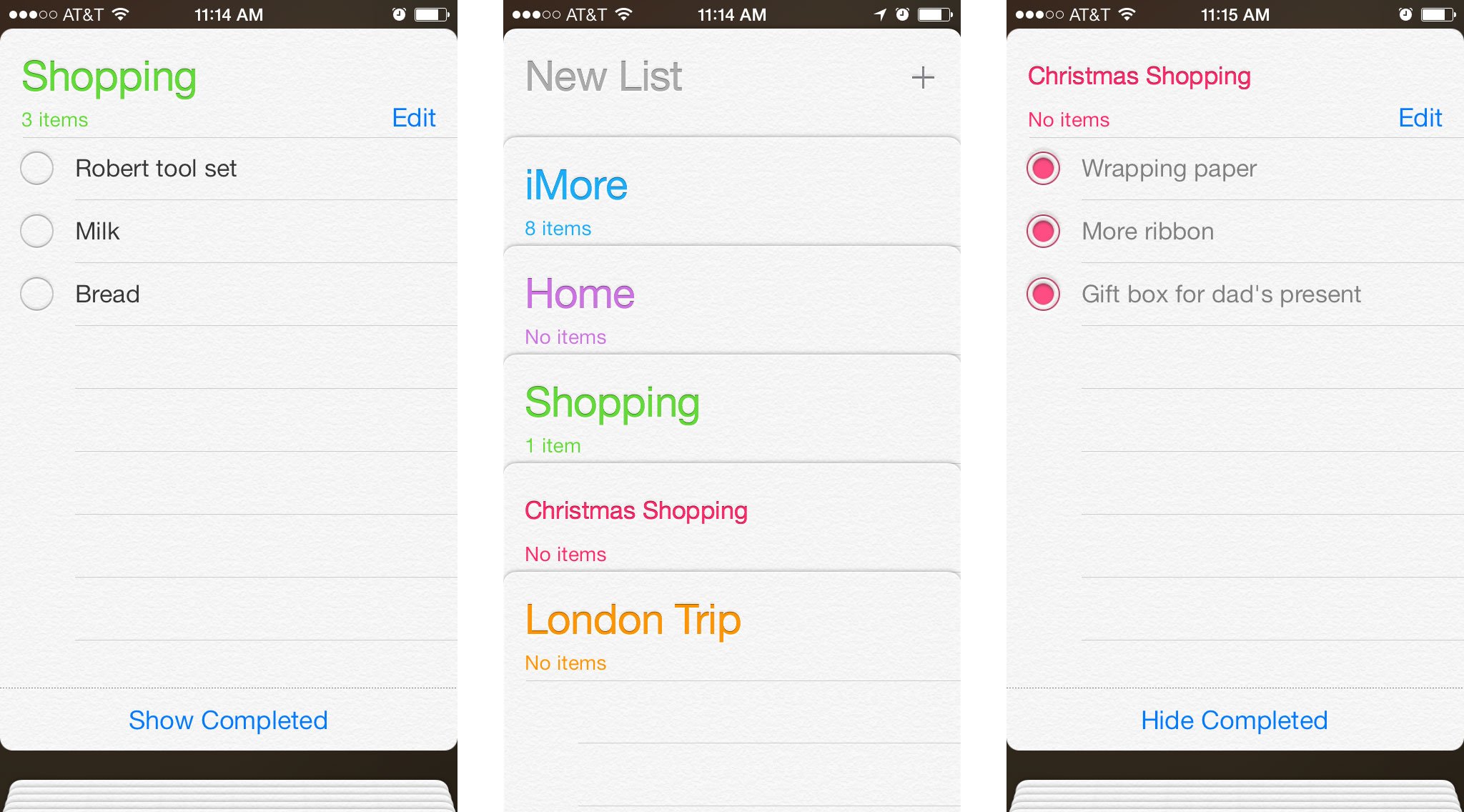 Best shopping and grocery list apps for iPhone: Reminders