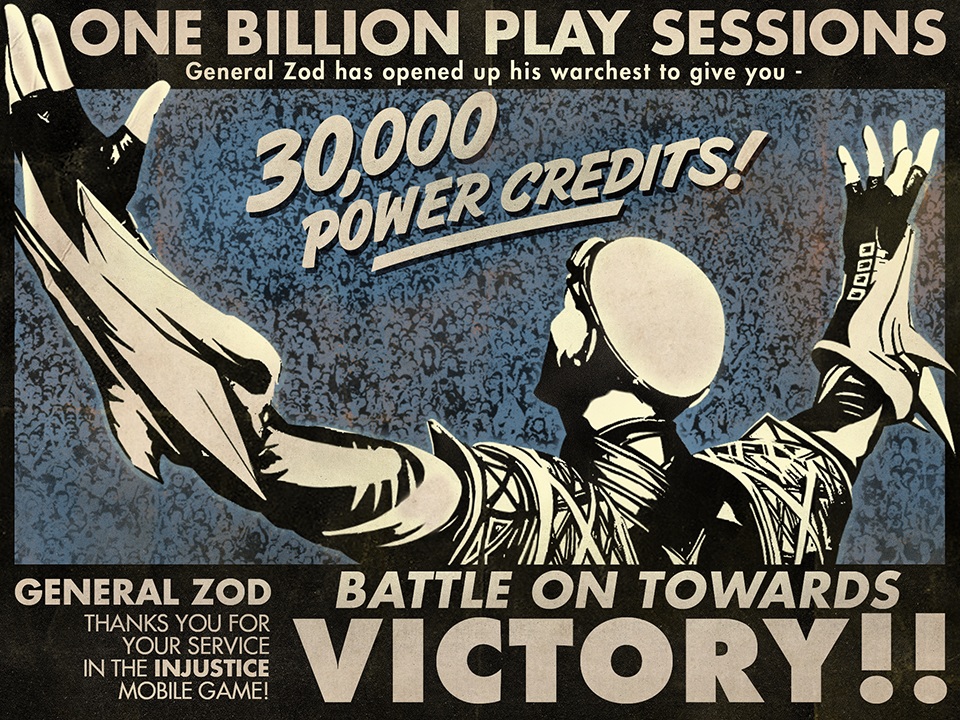 Injustice one billion play sessions on mobile